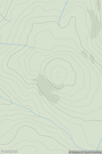 Thumbnail image for Beinn Bhreac [Knapdale and Kintyre] showing contour plot for surrounding peak